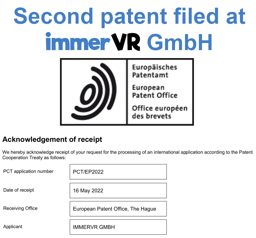 Second patent filing